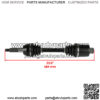 for Polaris 1380197 1380240 Rear Right and Left Complete CV Joint Axles - Image 2