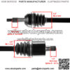 for Can-Am Commander 800R 4X4 2013-2015 Rear Left / Right Complete CV Joint Axle - Image 3
