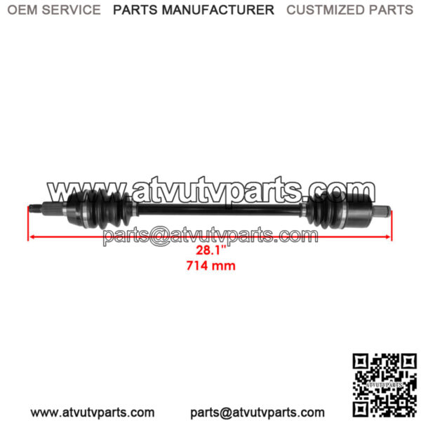 Rear Right / Left Complete CV Joint Axle for Polaris RZR S 800 EFI 2009-2014 - Image 2