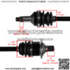 Rear Right CV Joint Axle for Arctic Cat 500 4X4 2005-2010 2013 2014 - Image 3
