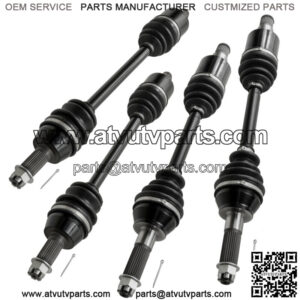 Front Rear Left Right Complete CV Joint Axles for Polaris RZR 800 EFI 2008-2010