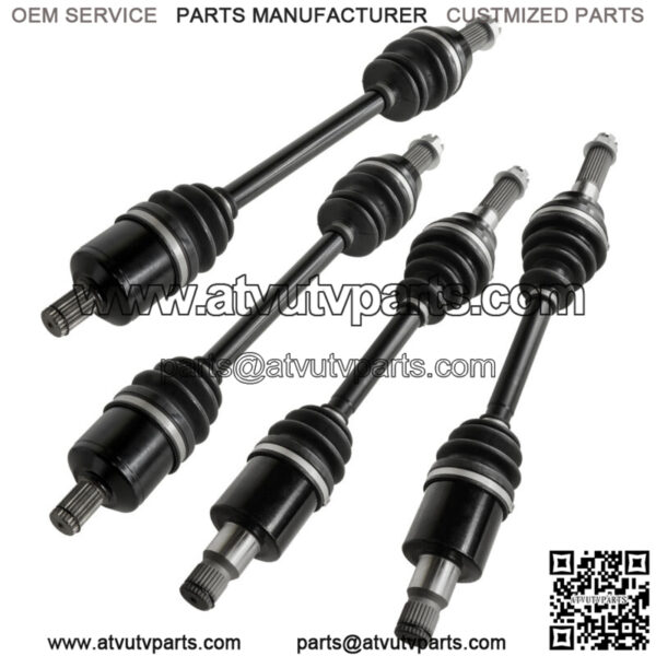 Front Rear Left Right Complete CV Joint Axles for Polaris RZR 800 EFI 2008-2010 - Image 4