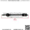 Rear Right / Left Complete CV Joint Axle for Polaris 1332814, 1332878, 1333008 - Image 2