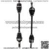 Front Left & Right CV Axle Drive Shaft 2014-2019 Kawasaki Teryx 4 800 - Image 2