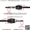 Front Right Complete CV Joint Axle for Kawasaki Mule 2510 KAF620A 4X4 2000 - Image 3
