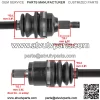 CV Axles For Honda Foreman Rubicon DCT EPS TRX500FA 2019 Rear And Front - Image 3