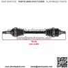 CV Axles For Arctic Cat Wildcat Sport 4x4 LTD XT SE 2015-2019 Front And Rear - Image 2