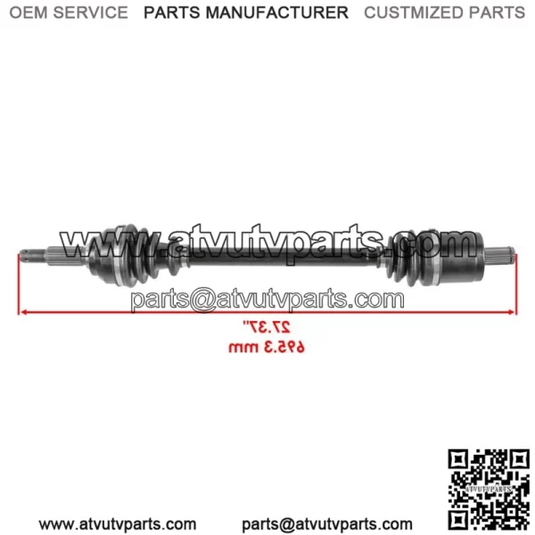 AM141845 Front Left CV Joint Axle For John Deere Gator HPX 815E 615E 850D - Image 2