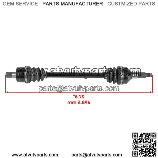 59266-0048 59266-0708 Front Right CV Axle For Kawasaki KRT750 800 KRF800 - Image 2