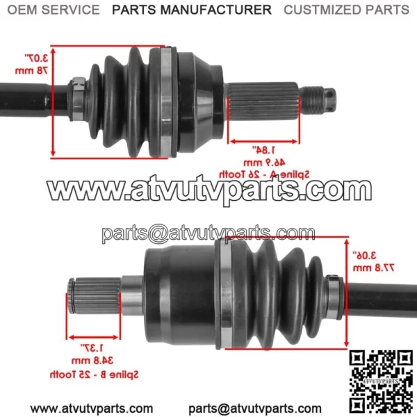 42250-HL5-A42 42250-HL5-A41 Front And Rear CV Joint Axle For Honda Pionner 500 - Image 3