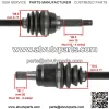 Front Left And Right CV Axle For Suzuki King Quad LT-A400 LT-F400 2008-2022 - Image 3