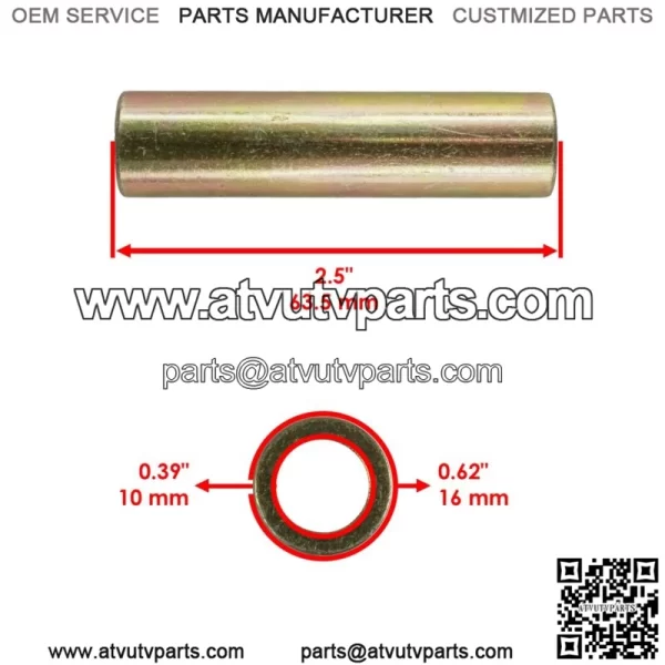 8x INNER / OUTER Front A-ARM Pivot Shaft for Polaris Scrambler XP 1000 2014-2022 (For: Polaris) - Image 2