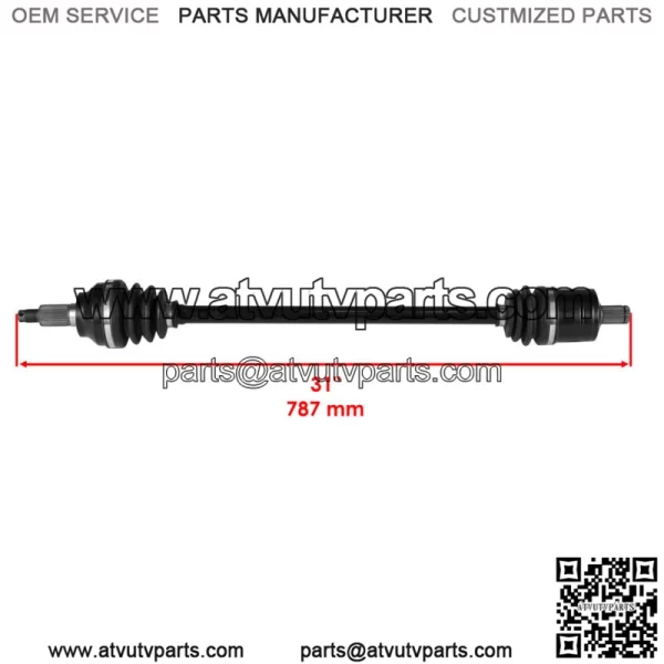 Front Rear CV Joint Axle Shaft for Polaris RZR XP 4 1000 2017 2018 Left Right (For: Polaris) - Image 2
