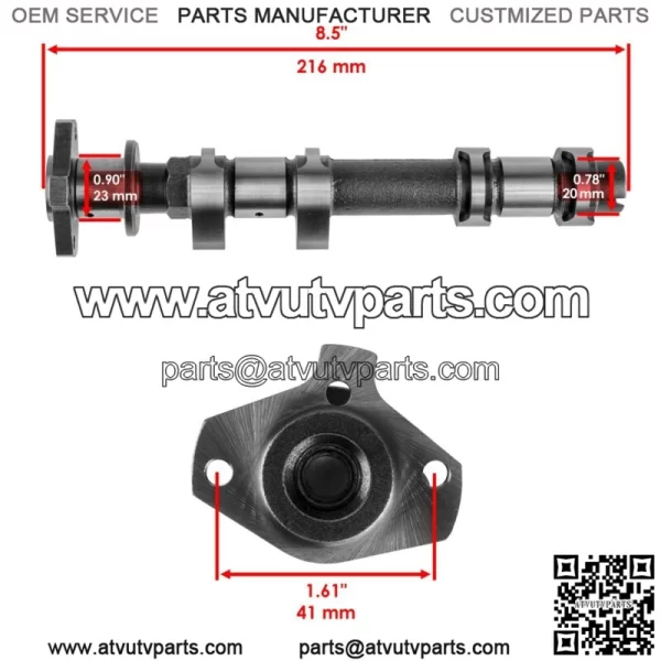 Fits Polaris RZR XP 4 900 Exhaust Camshaft w/ Timing Chain Sprocket 2012 2013  (For: Polaris) - Image 2