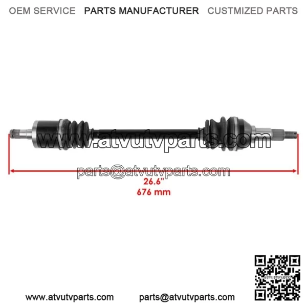 Front Right And Left CV Joint Axles for Can-Am Commander 1000 4X4 2011-2012 - Image 2