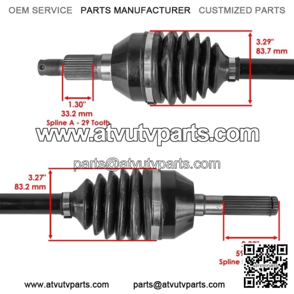 705402099 Front CV Axles For Can Am Maverick X3 Max Turbo R 2018 2020 Left/Right - Image 3