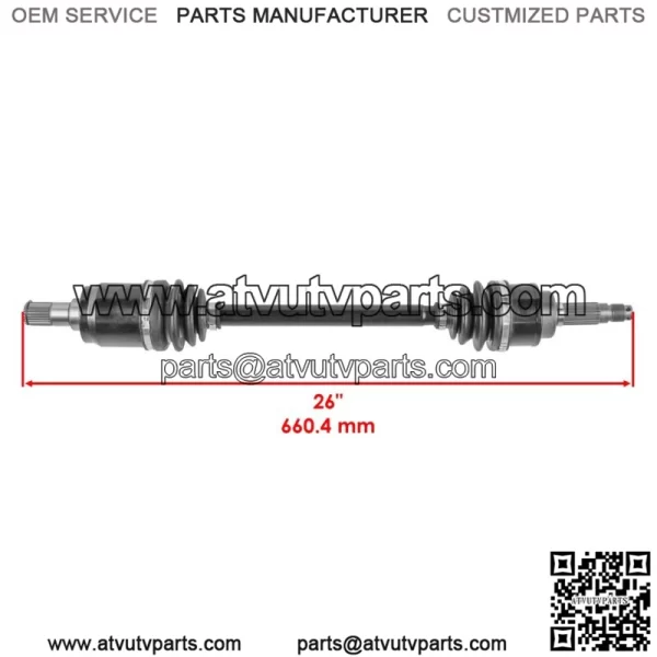 Rear Left CV Joint Axle fits Honda MUV700 Big Red 700 4X4 2009 2010 2011 - 2013 - Image 2