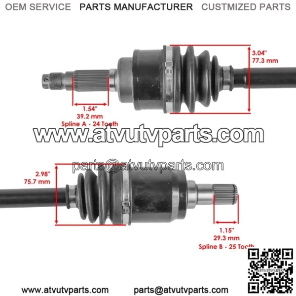 Rear Left CV Joint Axle fits Honda MUV700 Big Red 700 4X4 2009 2010 2011 - 2013 - Image 3