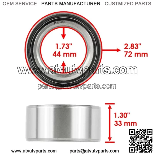 Front Wheel Ball Bearing for Polaris Scrambler XP 850 HO Eps Intl 2014 - Image 3