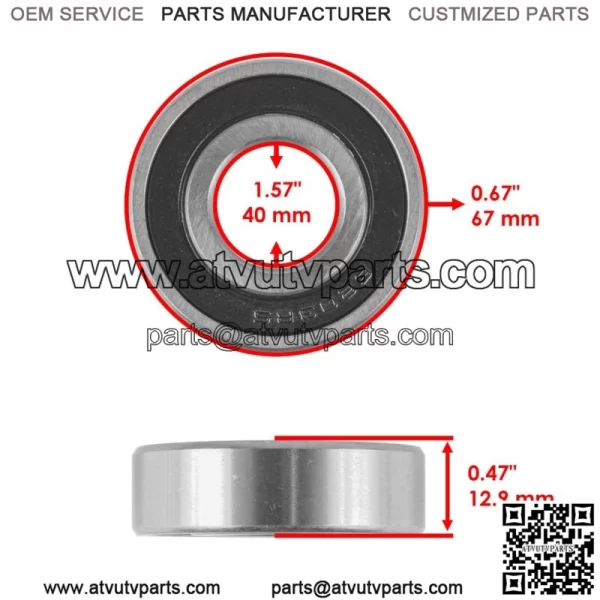 Steering Stem Bearing Seal Kit for Yamaha Kodiak 450 YFM450F 4x4 2003 - 2021 - Image 2