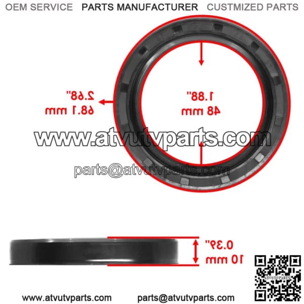 293350043 293250222 Rear Wheel Axle Bearing w/Seal For Can-Am Bombardier - Image 3