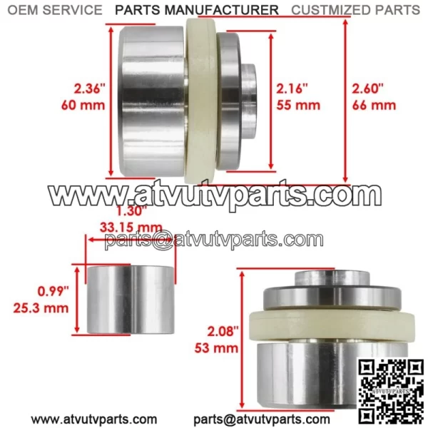 Front Differential Output Hub Assembly for Polaris Scrambler XP 1000 2016-2018 (For: Polaris) - Image 2