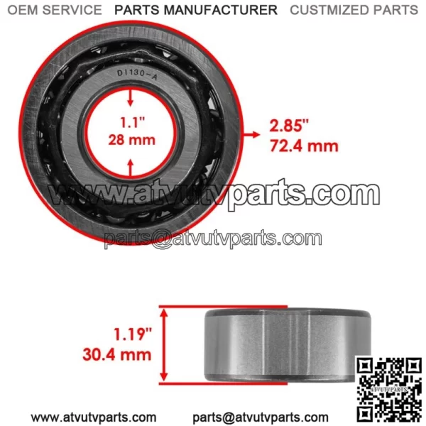 Front Differential Big Pinion Bearing for Polaris Ranger Crew 1000 2000 (For: Polaris) - Image 2