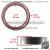 Rear Differential Bearing Seal Kit for Yamaha Rhino 700 YXR700F 4X4 FI 2008-2013 (For: 2006 Yamaha Rhino 660) - Image 2