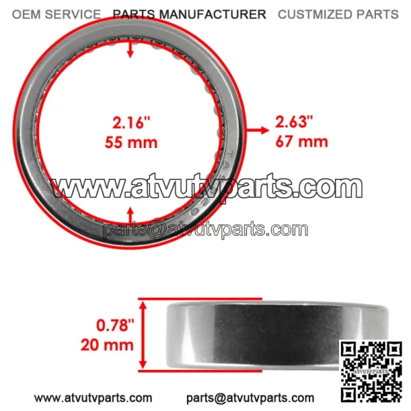 Rear Differential Bearing Seal Kit for Yamaha Rhino 700 YXR700F 4X4 FI 2008-2013 (For: 2006 Yamaha Rhino 660) - Image 2
