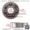 Rear Differential Bearing Seal Kit for Yamaha Rhino 700 YXR700F 4X4 FI 2008-2013 (For: 2006 Yamaha Rhino 660) - Image 4