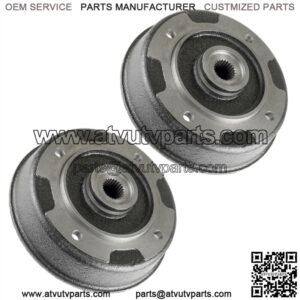 Rear Left and Right Brake Drum fits Kawasaki Mule 520 KAF300D 2000 2001