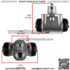 2x Front Brake Cylinder Left & Right w/ Shoes For Kawasaki 43092-0001 41047-0001 - Image 2