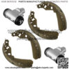 2x Front Brake Cylinder Left & Right w/ Shoes For Kawasaki 43092-0001 41047-0001 - Image 4