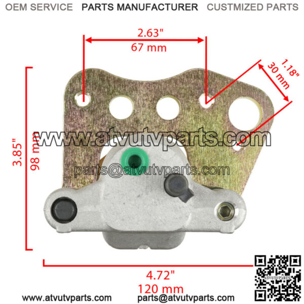 Front Left Right Brake Caliper w/ Pads for Polaris Magnum 500 325 330 2001-2004 - Image 3