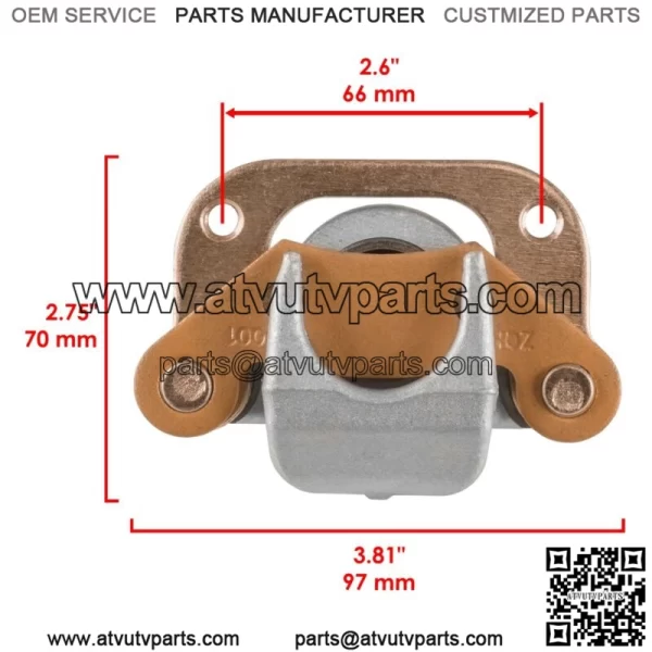 Calipers With Brake Discs Front Right & Left For Polaris 300 1994 - Image 4