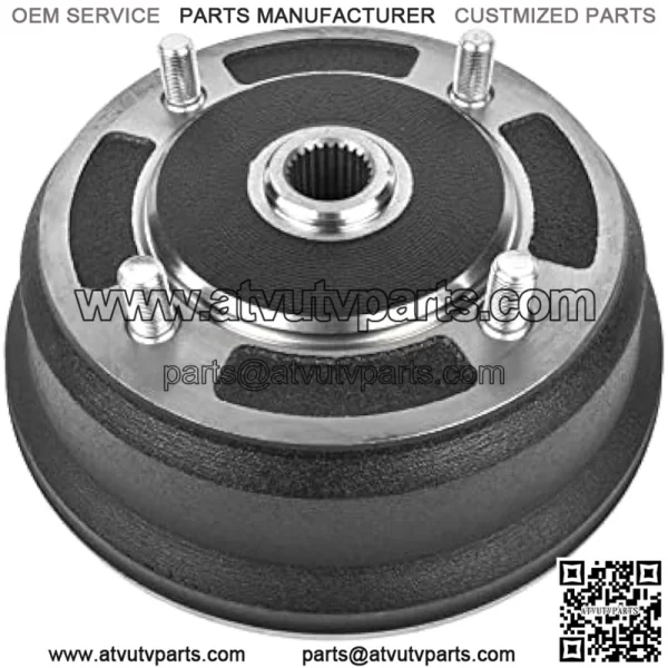 Bicos 41038-1345 41038-0034 Front Brake Drum with Bolts Fits for Kawasaki Mule 3000 3010 4000 4010 2001-2008 Replaces 41038-7501