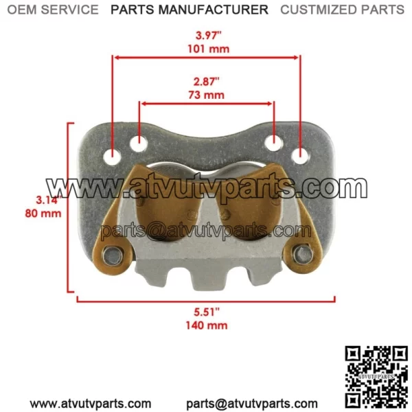 Rear Left Brake Caliper for Polaris Ranger 1000 Disel Crew 2015-2018 (For: Polaris) - Image 2