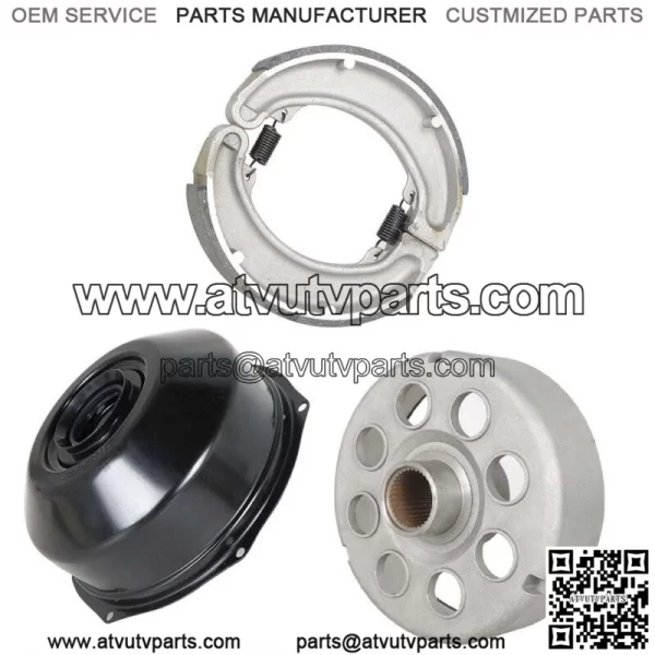 Rear Brake Drum for Honda TRX300FW FourTrax 300 4X4 1988-96 w/Cover Brake Shoe (For: Honda) - Image 5