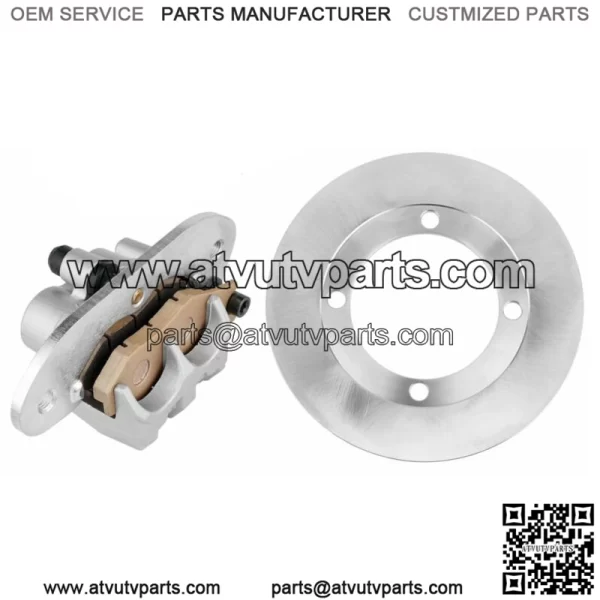 Rear Brake Caliper And Disc Rotor W/Pad For Yamaha Rhino 700 YXR700 4X4 2008-13(For: Yamaha Rhino 700)