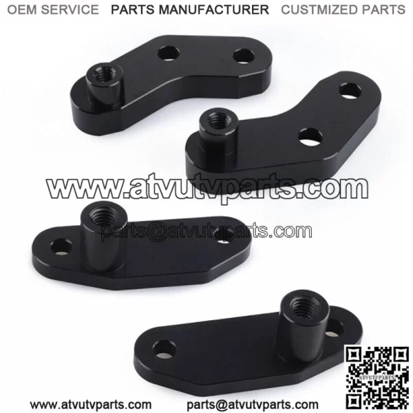 For Can-Am Maverick X3 2017-2022 Billet Aluminum Anodized Door Opener Kits Black - Image 2