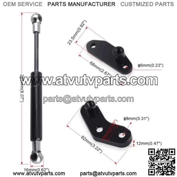 Anodized Black Front OR Rear Door Opener Kits For Can-Am Maverick X3 & Max 17-23 - Image 2