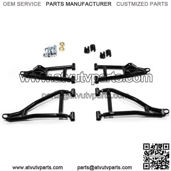 2" Forward Offset A Arms for 2021-2022 Polaris Ranger XP 1000 / Crew -See Fitment | Fit up to 32" Tires | Front & Rear Shock Bump Stops | 1.25?? Tubing 25% Larger Than Stock!