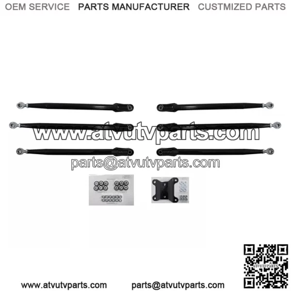 Tubed Rear Radius Rods for Can-Am Maverick X3 (64"Body) - Black