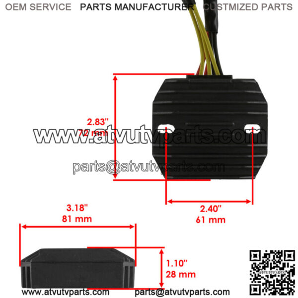 Stator And Regulator Rectifier for Polaris Predator 500 Tld Le 2005 2006 2007 - Image 3