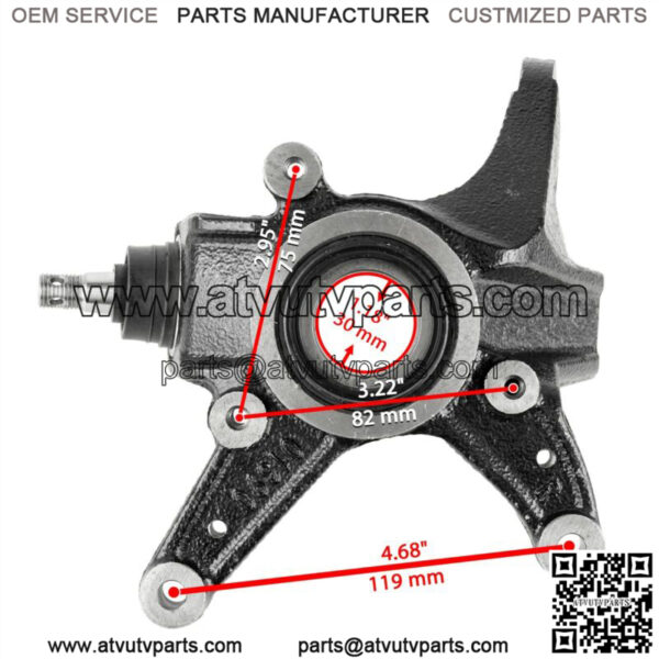 Front Right Steering Wheel Knuckle fits Honda TRX420FM Rancher 420 4x4 2007-2013 - Image 2