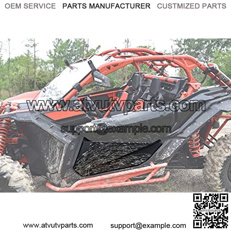 Lower Doors Kit for Can-Am X3 Max, Lower Door Inserts Panels with Built-in Metal Frame for Can Am Maverick X3 Max RS DS 2017-2021 Accessories (4 Doors, Front & Rear) - Image 5