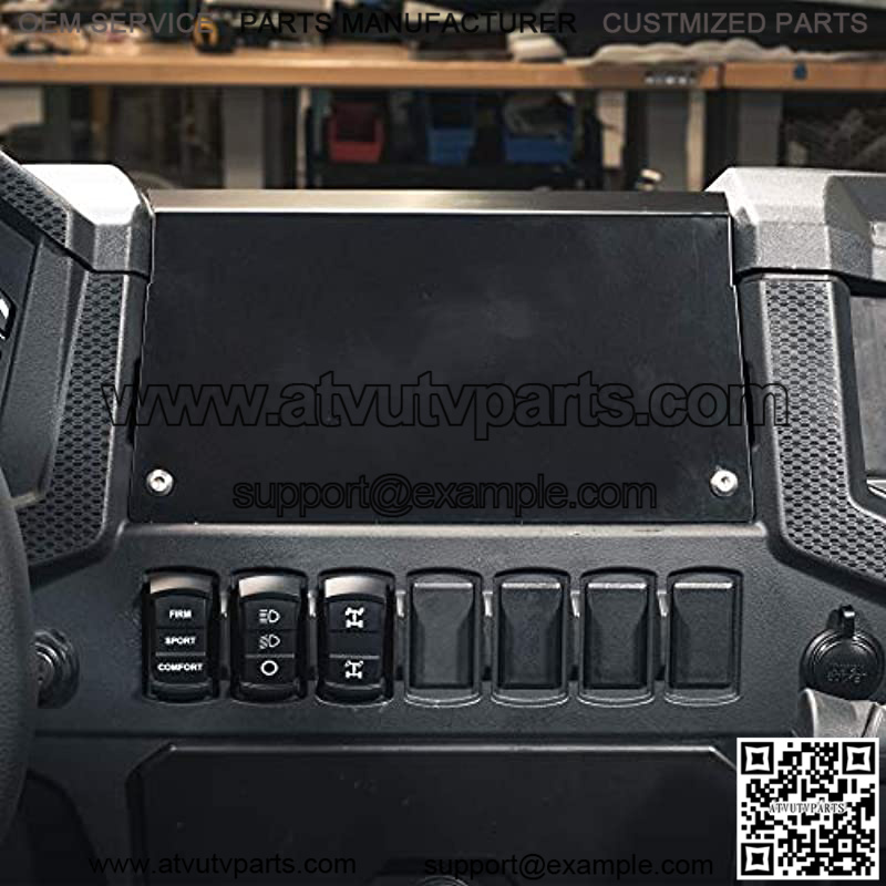 UTV INC 2019 + Polaris RZR 900, 1000, S, Trail, XP, Turbo, Turbo S Universal Tablet Mounting Dash Plate - Image 5