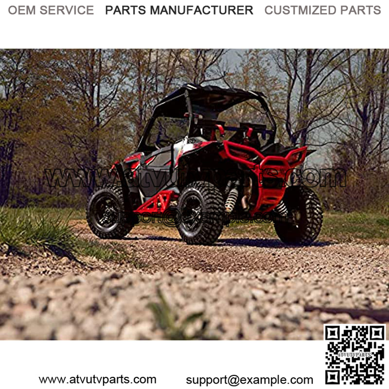 Heavy-Duty Tube Rock Sliders for 2021+ Polaris RZR Trail 900 / S 900 / S 1000 (See Fitment) | Red | Made with 1.75" Steel Tubing | UV-Resistant Powder Coating | Easy Bolt-On Mounting Process - Image 2