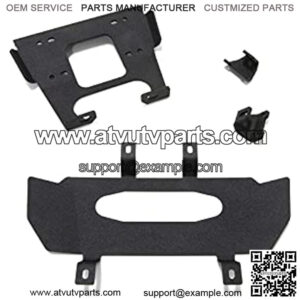 Heavy Duty Winch Mounting Plate for 2021+ Polaris RZR Trail 900 / S 900 / S 1000 | 3/16" Steel Plating | UV-Resistant Powder Coating | Compatible With Many OEM and Aftermarket Winches!