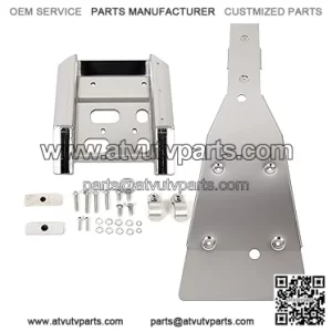 Full Chassis Glide & Swing Arm Skid Plate Compatible with 2003-2008 Suzuki LTZ400 Z400 Kawasaki KFX400 Arctic Cat DVX400 Guard Bottom Frame Engine